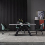 Contemporary Home Parsons Side Chair Leather Matte Finish Dining Chair