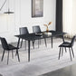 Kitchen Industrial Dinner Table Stone Rectangle 4 Legs Dining Table Clearhalo 'Dining Tables & Seating' 'Dining Tables' 'dining_table' 'furn' 'furn_dining_table' 'Furniture' 'Kitchen & Dining Furniture' 1200x1200_7829644d-e5cb-44e2-8e61-21191a8a74d0