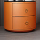 2 - Drawer Glass/Stone Nightstand (India) 18.1" Tall Nightstand