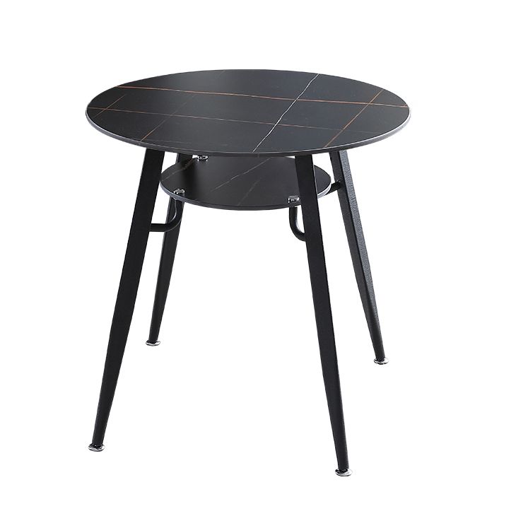 Modern Style Round Dining Room Table Sintered Stone Table with Metal Base Clearhalo ' dining_table' 'Dining Tables & Seating' 'Dining Tables' 'furn' 'furn_dining_table' 'Furniture' 'furniture_dining_table' 'Kitchen & Dining Furniture' 'kitchen&dining_furn' 'kitchen' 'kitchen_dining_table' 1200x1200_782a2661-69ee-44fb-9f3d-f5d3d40c2c48