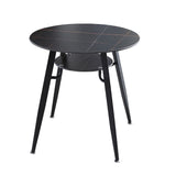 Modern Style Round Dining Room Table Sintered Stone Table with Metal Base Clearhalo ' dining_table' 'Dining Tables & Seating' 'Dining Tables' 'furn' 'furn_dining_table' 'Furniture' 'furniture_dining_table' 'Kitchen & Dining Furniture' 'kitchen&dining_furn' 'kitchen' 'kitchen_dining_table' 1200x1200_782a2661-69ee-44fb-9f3d-f5d3d40c2c48