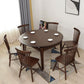 Extendable Rubber Wood Round Table Modern Adjustable Wood Table with 4 Legs Clearhalo ' dining_table' 'Dining Tables & Seating' 'Dining Tables' 'furn' 'furn_dining_table' 'Furniture' 'furniture_dining_table' 'Kitchen & Dining Furniture' 'kitchen&dining_furn' 'kitchen' 'kitchen_dining_table' 1200x1200_782d7614-170e-4f3c-ae7e-8536f5d5dfac