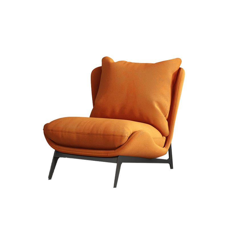 Industrial Style 26.77" Wide Pillow Back Armless Lounge Chair Clearhalo 'Accent Chairs' 'accent_chairs' 'Chairs & Seating' 'furn' 'furn_accent_chairs' 'Furniture' 'Living Room Furniture' 1200x1200_78304e1c-8cf3-4637-b6c9-fae40338f7fc