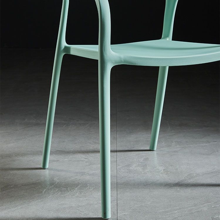 Plastic Scandinavian Kitchen Dining Room Arm Chair Open Back Chair Clearhalo 'Dining Chairs' 'Dining Tables & Seating' 'dining_chair' 'furn' 'furn_dining_chair' 'Furniture' 'furniture_dining_chair' 'Kitchen & Dining Furniture' 1200x1200_7830fc8e-c088-4d40-9a3d-577399e517ac