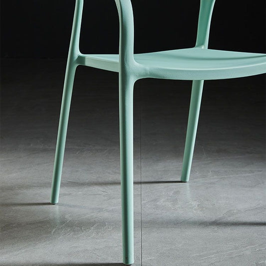 Plastic Scandinavian Kitchen Dining Room Arm Chair Open Back Chair Clearhalo 'Dining Chairs' 'Dining Tables & Seating' 'dining_chair' 'furn' 'furn_dining_chair' 'Furniture' 'furniture_dining_chair' 'Kitchen & Dining Furniture' 1200x1200_7830fc8e-c088-4d40-9a3d-577399e517ac