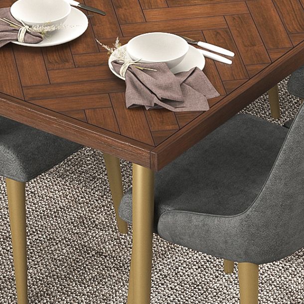 Luxury Style Solid Wood Dining Table 4 Legs Base Rectangle Table for Home Clearhalo ' dining_table' 'Dining Tables & Seating' 'Dining Tables' 'furn' 'furn_dining_table' 'Furniture' 'furniture_dining_table' 'Kitchen & Dining Furniture' 'kitchen&dining_furn' 'kitchen' 'kitchen_dining_table' 1200x1200_78317776-e093-4907-b687-322c45548cf5
