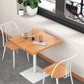 Square Wooden Dining Table Industrial Pedestal Dining Table for Restaurant Clearhalo 'Dining Tables & Seating' 'Dining Tables' 'dining_table' 'furn' 'furn_dining_table' 'Furniture' 'furniture_dining_table' 'Kitchen & Dining Furniture' 'kitchen' 'kitchen_dining_table' 1200x1200_7832733a-ff3d-4c90-be78-28d5aed4c419