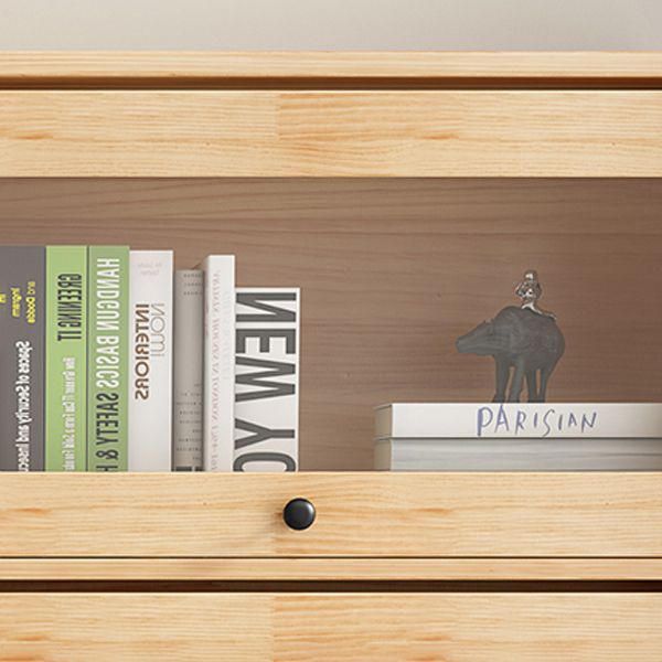 Manufactured Wood Standard Bookcase Scandinavian Bookcase with Door Clearhalo 'Bookcases' 'furn' 'furn_bookcases' 'Furniture' 'furniture_bookcases' 'Office Furniture' 1200x1200_7832d721-12f4-417c-869b-cd10860863e1