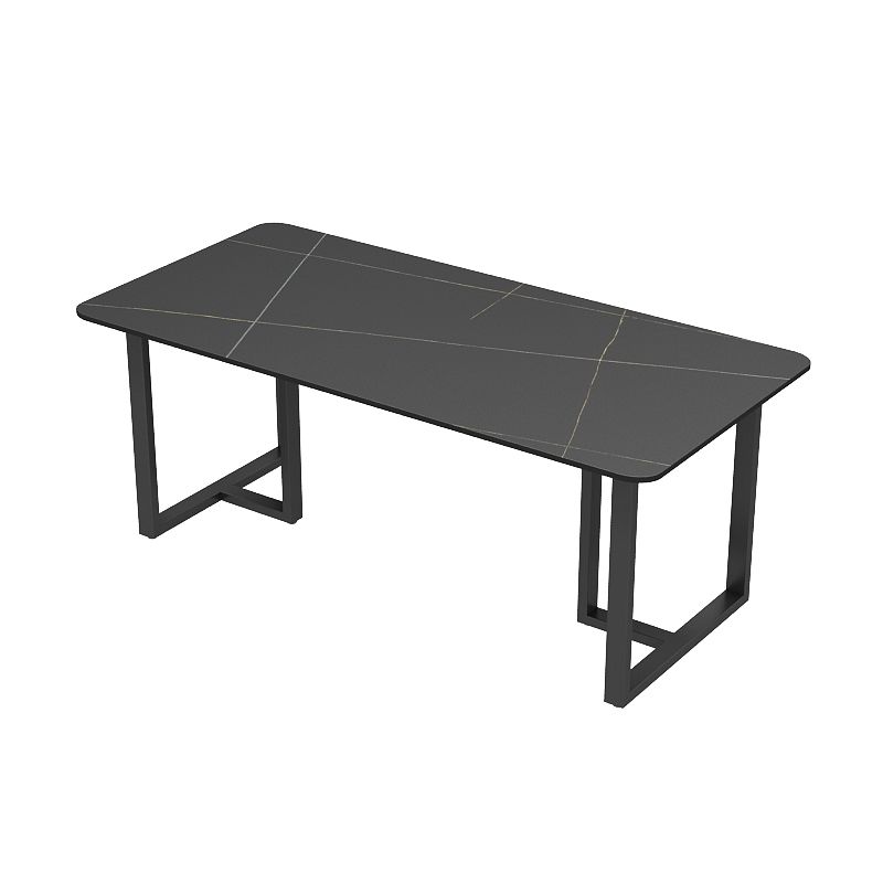 Industrial Style Dinner Room Kitchen Table Metal Base Table for Dinning Room Clearhalo ' dining_table' 'Dining Tables & Seating' 'Dining Tables' 'furn' 'furn_dining_table' 'Furniture' 'furniture_dining_table' 'Kitchen & Dining Furniture' 'kitchen&dining_furn' 'kitchen' 'kitchen_dining_table' 1200x1200_7834cfe7-1450-4da8-88eb-a4d4c394bf38