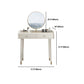 Bedroom Contemporary Storage Box 2-Drawer Cream Vanity Dressing Table Clearhalo 'Bedroom Furniture' 'furn' 'furn_makeup_vanities' 'Furniture' 'Makeup Vanities' 'makeup_vanities' 1200x1200_78359384-c9c5-433b-a1a5-c52367d0aea3