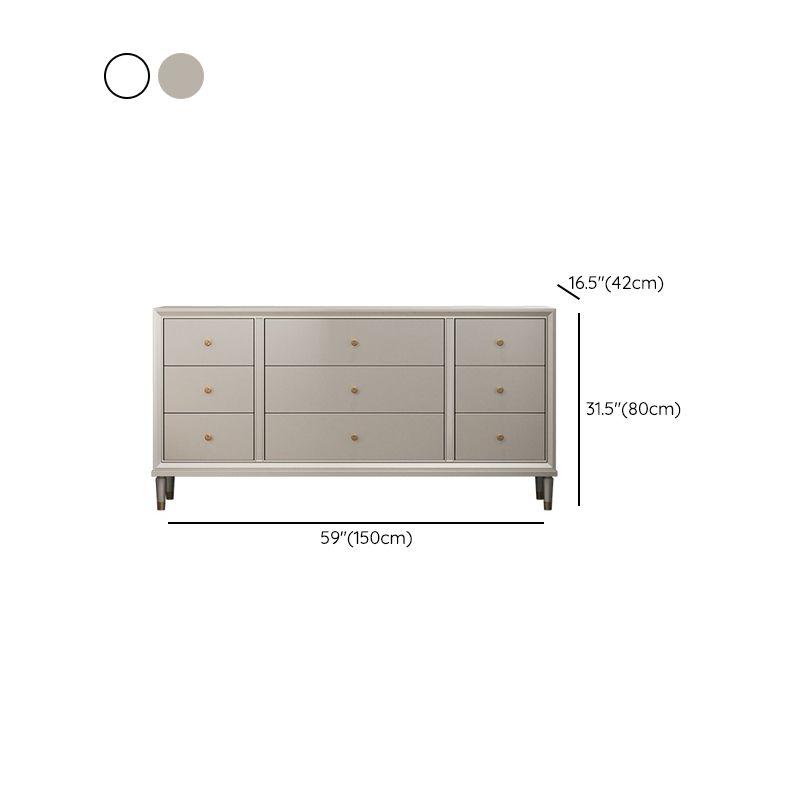 Modernisme Accenttafel Nachtkastje Opberglade Bed Nachtkastje met 8/9 laden voor thuis