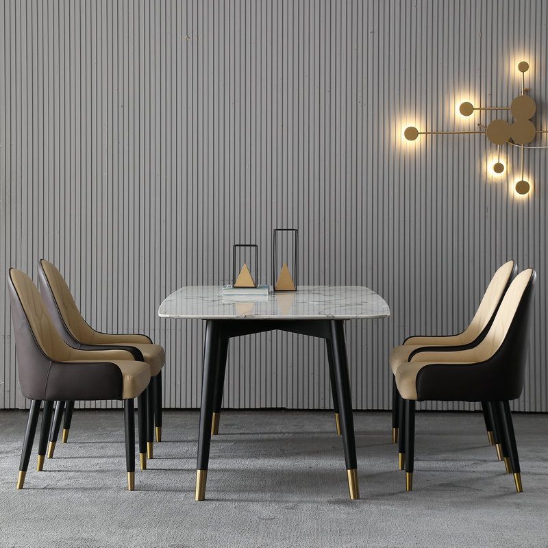 1/2/4/5/7 Pieces Modern Dining Room Set with Rectangle Table Dining Set Clearhalo 'Dining Room Sets' 'Dining Tables & Seating' 'dining_room_set' 'furn' 'furn_dining_room_set' 'Furniture' 'furniture_dining_room_set' 'Kitchen & Dining Furniture' 'kitchen&dining_furn' 'kitchen' 1200x1200_7838541c-5bbc-496d-b584-b5f82b76210e
