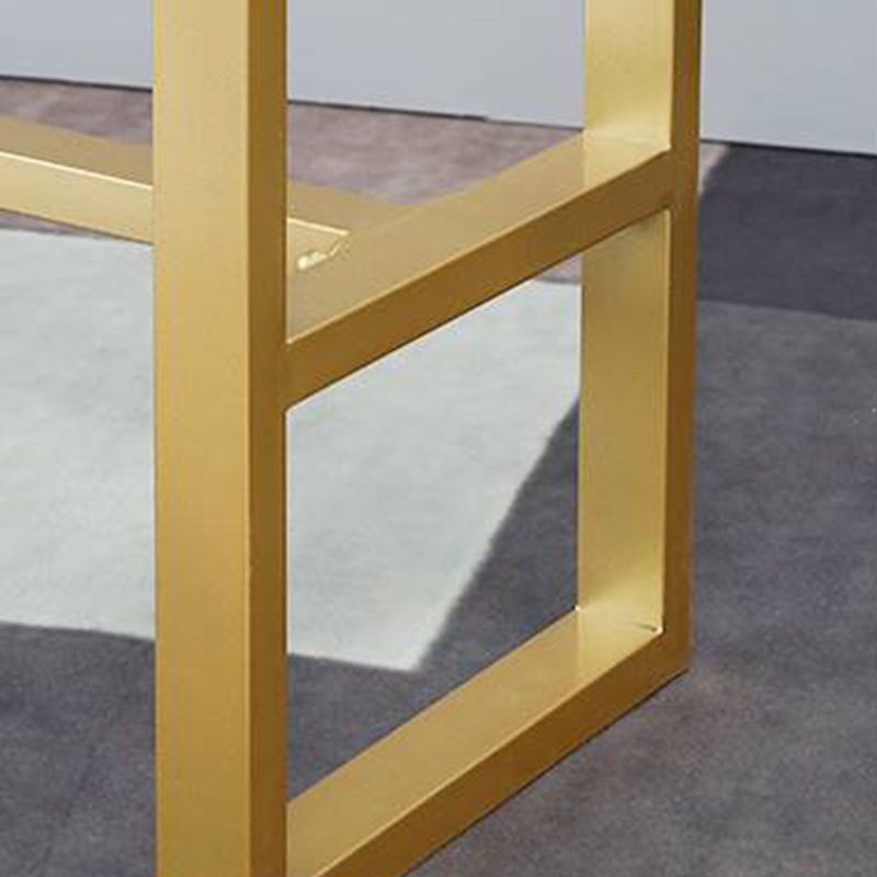 Noordse balktafel Rechthoek Stone Top Bistro Table met pedaal