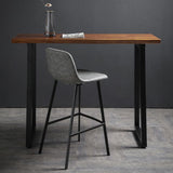 Rectangle Wood Top Counter Table Metal Black Legs 42-inch Height Industrial Bar Table Clearhalo 'Bar Furniture' 'Bar Tables' 'bar_tables' 'furn' 'furn_bar_tables' 'Furniture' 'furniture_bar_tables' 'Kitchen & Dining Furniture' 'kitchen&dining_furn' 'kitchen' 1200x1200_78394ca6-c707-423f-9135-2f3e94e0fbb4