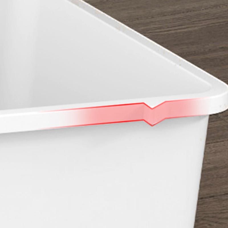 Armadio per armadio per armadio in plastica bianca con cassetto