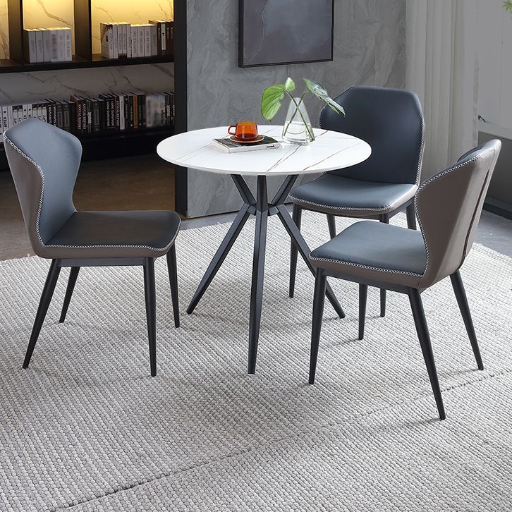 Traditional Luxury Style Dining Table Round Sintered Stone Table with Metal Clearhalo ' dining_table' 'Dining Tables & Seating' 'Dining Tables' 'furn' 'furn_dining_table' 'Furniture' 'furniture_dining_table' 'Kitchen & Dining Furniture' 'kitchen&dining_furn' 'kitchen' 'kitchen_dining_table' 1200x1200_783aa07c-3bce-4269-a73e-324efae23348
