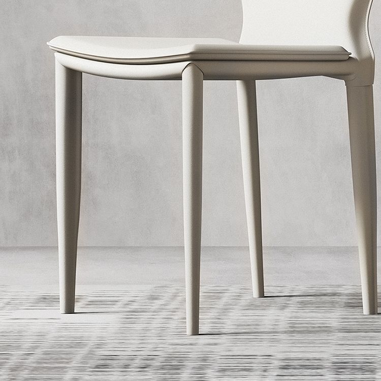 Contemporary Armless Solid Back Side Chairs Leather Dining Chairs Clearhalo ' kitchen&dining_furn' 'Dining Chairs' 'Dining Tables & Seating' 'dining_chair' 'furn' 'furn_dining_chair' 'Furniture' 'furniture_dining_chair' 'Kitchen & Dining Furniture' 'kitchen' 1200x1200_783c3cbc-9328-477e-b718-48ec625f7e66