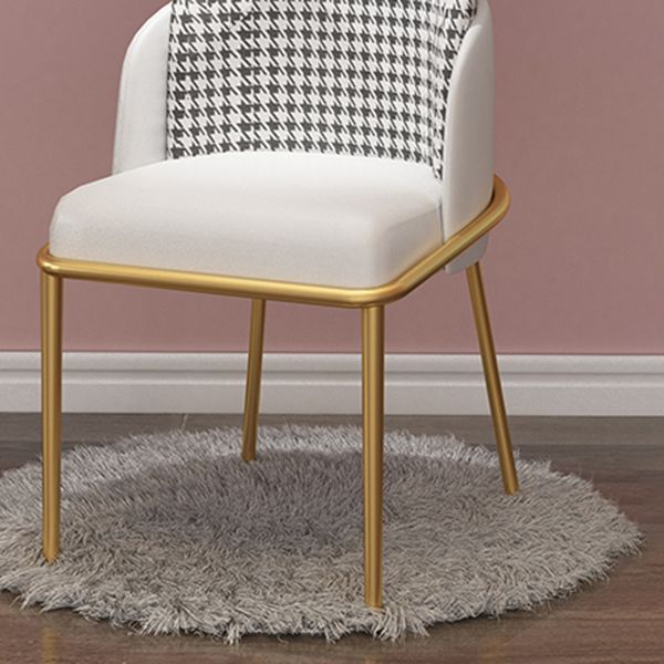 Scandinavian Style Upholstered Armless Dining Chair Solid Back Single Dining Chair Clearhalo ' kitchen&dining_furn' 'Dining Chairs' 'Dining Tables & Seating' 'dining_chair' 'furn' 'furn_dining_chair' 'Furniture' 'furniture_dining_chair' 'Kitchen & Dining Furniture' 'kitchen' 1200x1200_78403706-4b4e-4151-8402-c6b9fb87e363