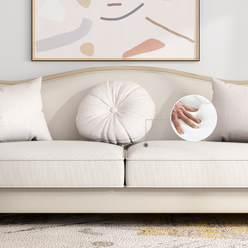 Canapé en coupe en section de linge tropical à bras inclinés pour le salon