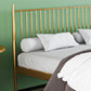 Metal Slat Bed Low Profile Luxurious Bed Frame with Headboard