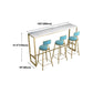 Gold Pub Height Dining Table Glam Rectangle Footrest Counter Wine Table, Only Table Clearhalo 'Bar Furniture' 'Bar Tables' 'bar_tables' 'furn' 'furn_bar_tables' 'Furniture' 'furniture_bar_tables' 'Kitchen & Dining Furniture' 'kitchen&dining_furn' 'kitchen' 1200x1200_7842739f-396f-49ad-9ad5-f24175c716ce