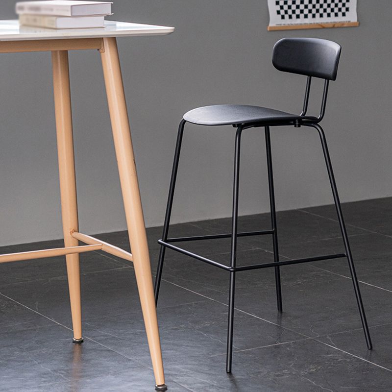 Modern Plastic Seats Barstool Metal 4 Legs Bar Stool for Indoor, Set of 2 Clearhalo 'Bar Furniture' 'Bar Stools' 'bar_stools' 'furn' 'furn_bar_stools' 'furniture_bar_stools' 'Kitchen & Dining Furniture' 'kitchen&dining_furn' 'kitchen' 'kitchen_furn' Furniture' 1200x1200_7842c675-9b18-4ca8-b0c6-8e44b11bb387