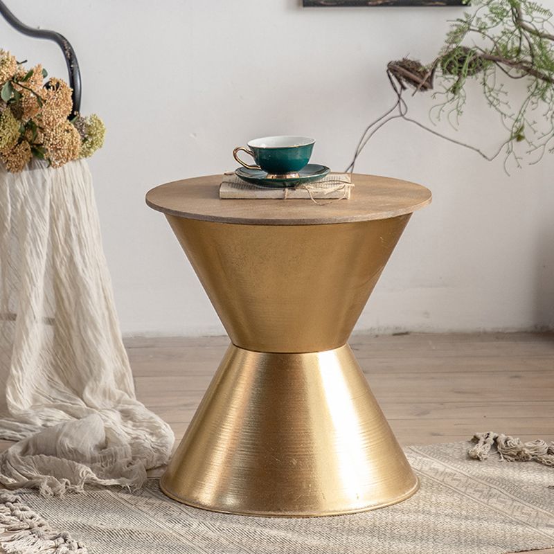 Tavolo laterale di campagna largo da 17 "Tavolino rotondo in metallo