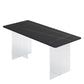 Stone Top Dining Table Rectangle Contemporary Dining Table with Double Pedestal Base Clearhalo ' dining_table' 'Dining Tables & Seating' 'Dining Tables' 'furn' 'furn_dining_table' 'Furniture' 'furniture_dining_table' 'Kitchen & Dining Furniture' 'kitchen&dining_furn' 'kitchen' 'kitchen_dining_table' 1200x1200_784507c1-9419-4b59-a3a3-48b5f75ae728