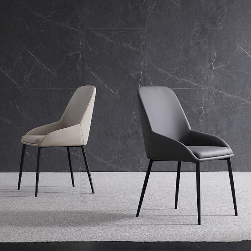 Modern Style Chairs Dining Arm Chairs with Metal Legs for Kitchen Clearhalo 'Dining Chairs' 'Dining Tables & Seating' 'dining_chair' 'furn' 'furn_dining_chair' 'Furniture' 'Kitchen & Dining Furniture' 1200x1200_78454d20-3b54-47f5-8aa4-370035a08910