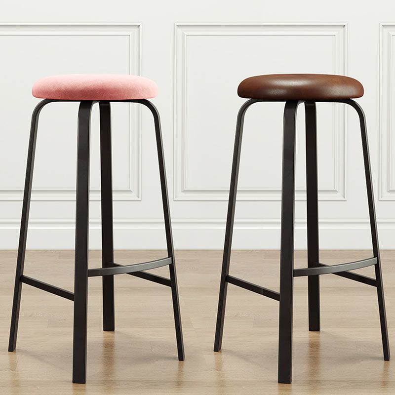 Modern Stackable Footrest Barstool Matte Finish Upholstered Home Stool Clearhalo 'Bar Furniture' 'Bar Stools' 'bar_stools' 'furn' 'furn_bar_stools' 'Furniture' 'furniture_bar_stools' 'Kitchen & Dining Furniture' 1200x1200_7849c211-d6f1-4976-8b78-868bfd8a492d