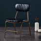Chaise latéral glamour rembourrée PU en cuir PU en cuir pour salle à manger