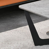 Slate Cross Legs Coffee Table Rectangular Modern Minimalist Coffee Table