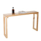 Industrial Rectangle Bistro Bar Desk Pine Solid Wood Bistro Table with Sled Base Clearhalo 'Bar Furniture' 'Bar Tables' 'bar_tables' 'furn' 'furn_bar_tables' 'Furniture' 'Kitchen & Dining Furniture' 1200x1200_784b7937-3ebb-4b39-a862-9dc9882ba115