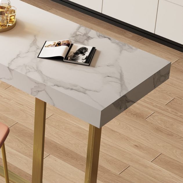 1/3 Pieces Bar Stool and Table Set, Glam Fixed Table and Rectangular Clearhalo 'Bar Furniture' 'furn' 'furn_home_bar_bar_sets' 'Furniture' 'Home Bars & Bar Sets' 'home_bar_bar_sets' 'Kitchen & Dining Furniture' 1200x1200_784c41fd-f4ca-4f17-a099-a49b399201ad