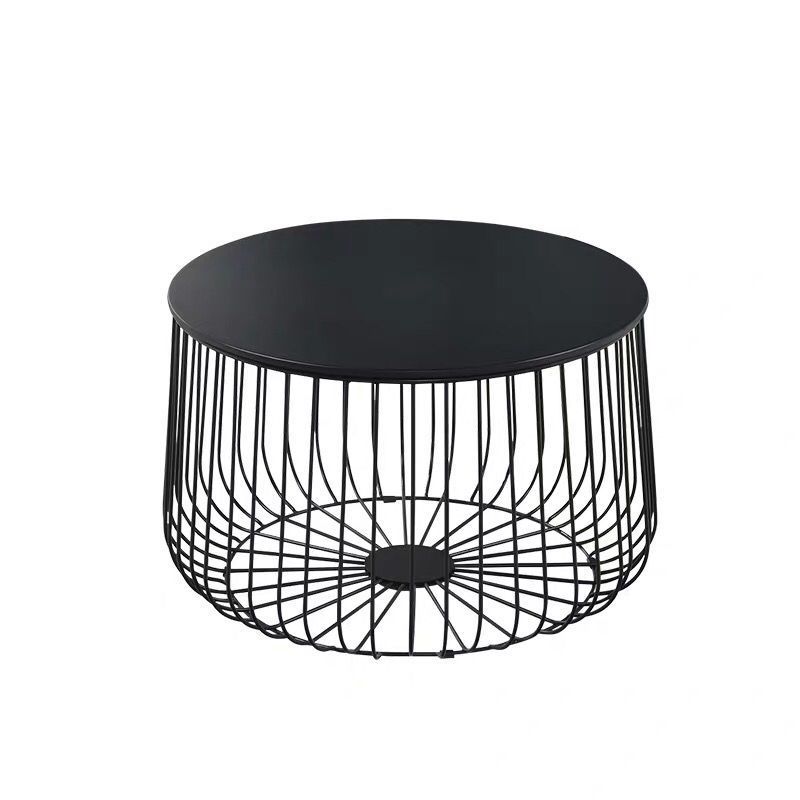 Iron Round Coffee or End Table Mid-Century Modern Frame Coffee Table Clearhalo 'Coffee & Accent Tables' 'Coffee Tables' 'coffee_tables' 'furn' 'furn_coffee_tables' 'Furniture' 'Living Room Furniture' 1200x1200_784c6568-207a-4a2e-98e9-9523a5c50f92
