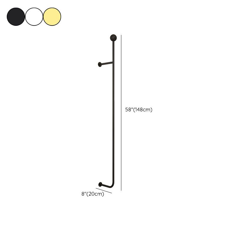 Wall Mounted Hall Stand Contemporary Simple Style Metal Hall Stand Clearhalo 'Entry & Mudroom Furniture' 'furn' 'furn_hall_tree_coat_racks' 'Furniture' 'Hall Trees & Coat Racks' 'hall_tree_coat_racks' 1200x1200_784d485e-57eb-4bd2-9b34-43ef3947f7e7