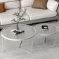 Trestle 2 Nesting Coffee Table Modern Tempered Glass 18'' Coffee Table Set Clearhalo 'Coffee & Accent Tables' 'Coffee Tables' 'coffee_tables' 'furn' 'furn_coffee_tables' 'Furniture' 'furniture_coffee_tables' 'Living Room Furniture' 1200x1200_784f92d3-6e6e-46e0-97b7-e8b116e98188