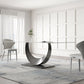 Designer Style Sintered Stone Top Dining Set Rectangle 1/2/3/4/5/7 Pieces Dining Table Set Clearhalo 'Dining Room Sets' 'Dining Tables & Seating' 'dining_room_set' 'furn' 'furn_dining_room_set' 'Furniture' 'Kitchen & Dining Furniture' 1200x1200_784fa4ee-3eb2-4bec-af19-c219a6c53e16