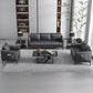 Modern Tuxedo Arm Sofa 27.55" D x24.80" H Sofa for Living Room