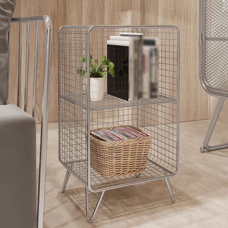 Metal Standard Bookcase Contemporary Style Closed Back Bookcase Clearhalo 'Bookcases' 'furn' 'furn_bookcases' 'Furniture' 'furniture_bookcases' 'kitchen' 'kitchen_bookcases' 'Living Room Furniture' 'Office Furniture' 1200x1200_785100e1-7ae8-4672-9926-deafeabb55f0