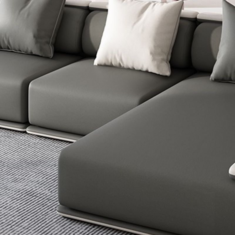 Modern Armless Sectional with Soild Wood Frame for Living Room