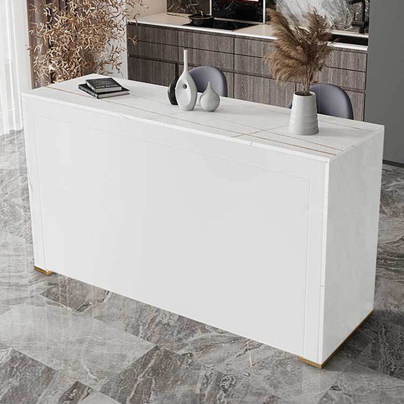 Modern Sintered Stone Bistro Table Rectangle Bar Table with Wooden Base Clearhalo 'Bar Furniture' 'Bar Tables' 'bar_tables' 'furn' 'furn_bar_tables' 'Furniture' 'Kitchen & Dining Furniture' 1200x1200_7855770b-b30e-4ada-a632-21a404466289