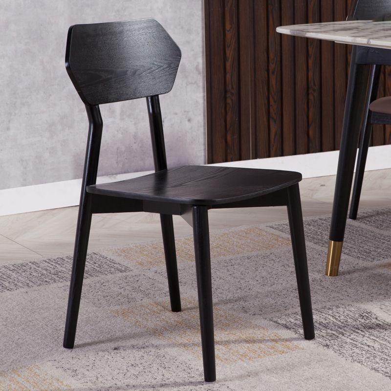 Open rug dineren accentstoel industriële armloze eetkamerstoelen