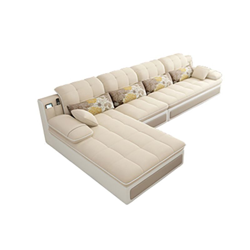 118.11"D x 66.93"W x 25.59"H Tufted Split-Back with Bostol Pillows Sectional Sofa Clearhalo 'furn' 'furn_sectionals' 'Furniture' 'furniture_sectionals' 'kitchen' 'kitchen_sectionals' 'Living Room Furniture' 'Sectionals' 1200x1200_7856d771-64b4-4610-a8fd-d1366ccefe6e