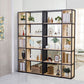 Modern Metal and Wooden Book Shelf Open Study Room Bookcase with Shelves Clearhalo 'Bookcases' 'furn' 'furn_bookcases' 'Furniture' 'Office Furniture' 1200x1200_785710d6-6ff7-49d9-8da0-60fe8b987372