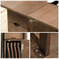 Mid-Century Modern Dining Table 51.18" Rectangle Rubberwood Drop-Leaf Table(only table) Clearhalo ' dining_table' 'Dining Tables & Seating' 'Dining Tables' 'furn' 'furn_dining_table' 'Furniture' 'furniture_dining_table' 'Kitchen & Dining Furniture' 'kitchen&dining_furn' 'kitchen' 'kitchen_dining_table' 1200x1200_78578730-75d0-4ab7-a734-6bd781b3b8e9