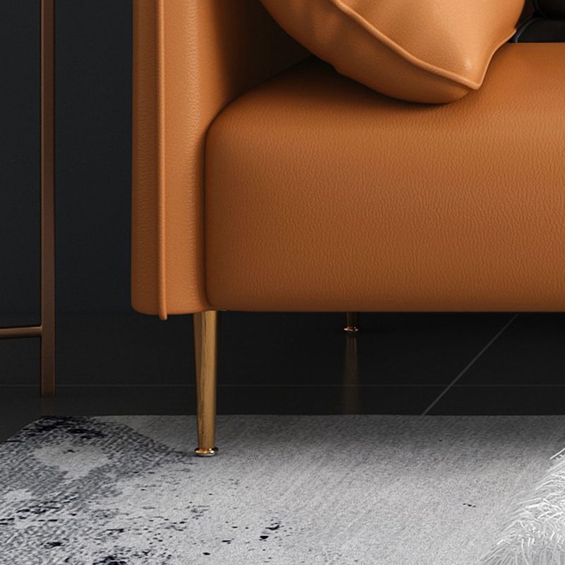 Faux en cuir moderne oreiller moderne canapé standard canapé standard pour le salon, appartement