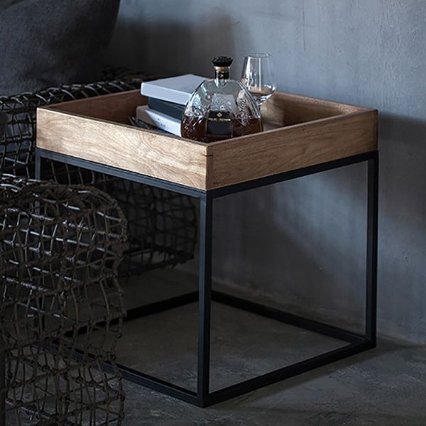 Scandinavian Square Coffee Table Wooden Cocktail Table for Home Clearhalo 'Coffee & Accent Tables' 'Coffee Tables' 'coffee_tables' 'furn' 'furn_coffee_tables' 'Furniture' 'Living Room Furniture' 1200x1200_7857e4b9-2ca2-417c-bf36-00d2829fa08d