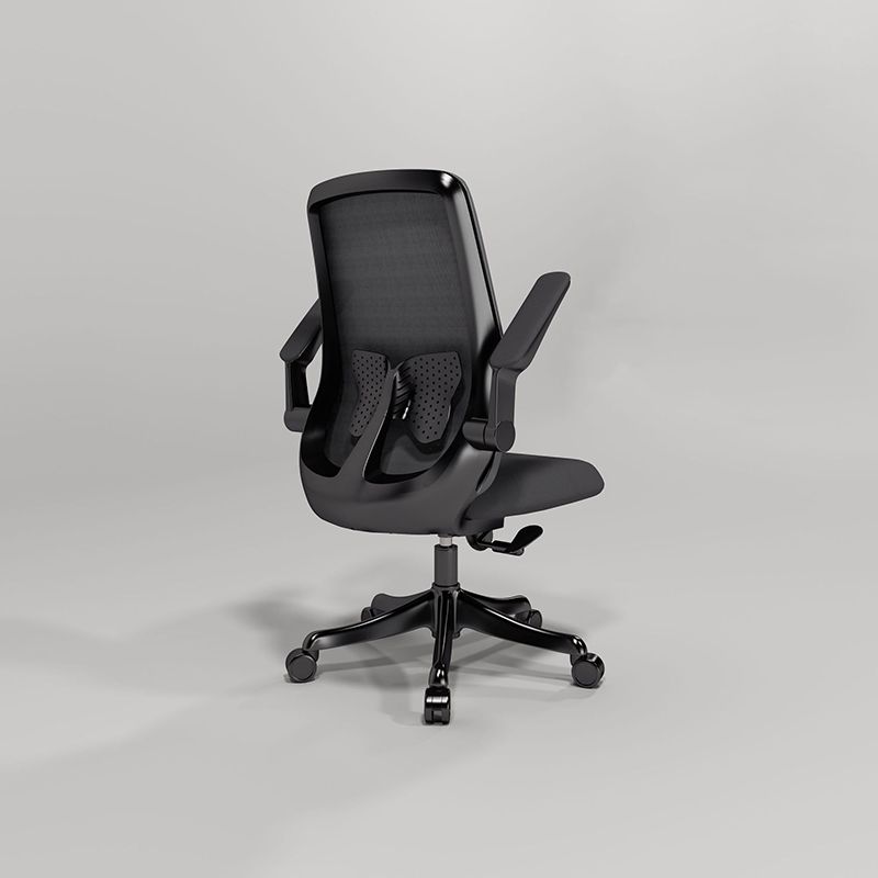 Flip-up Armrest Desk Chair Microfiber Desk High Back Chair Swivel Ergonomic Clearhalo 'furn' 'furn_office_chair' 'Furniture' 'Office Chairs' 'Office Furniture' 'office_chair' 1200x1200_7859e19b-1413-46ae-b486-77a4886fb0e4
