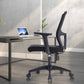 23" silla de oficina moderna respirable del negro de AirGrid de la silla de escritorio ancha